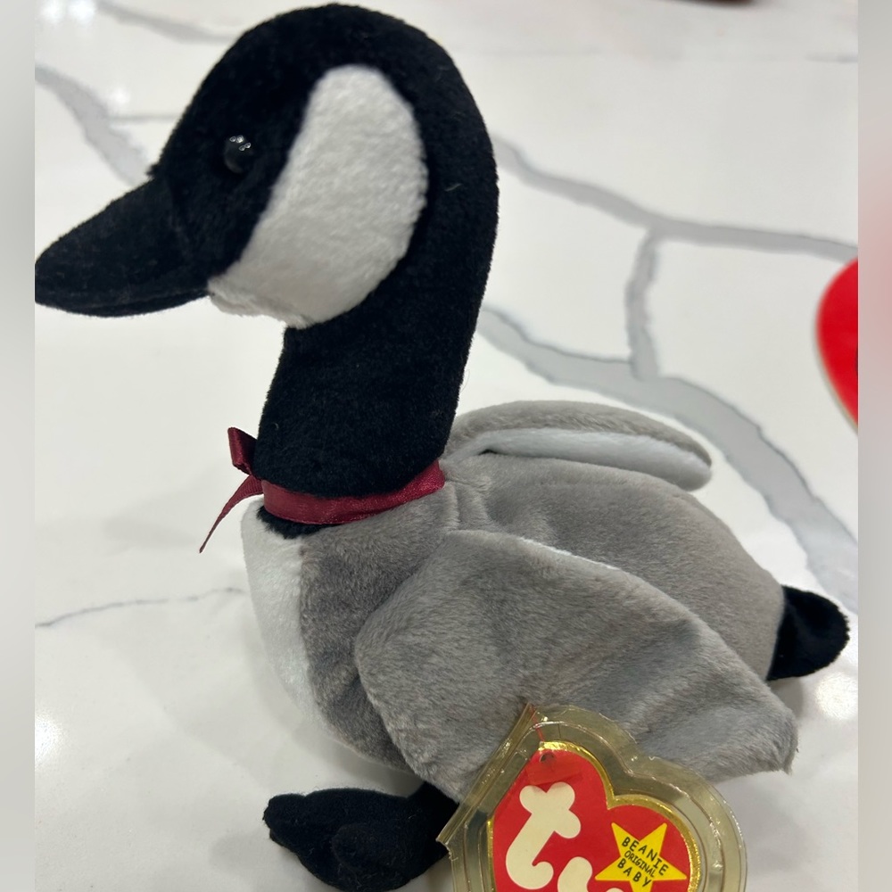 Rare Beanie Babie Loosy with tag errors and stamped tush tag